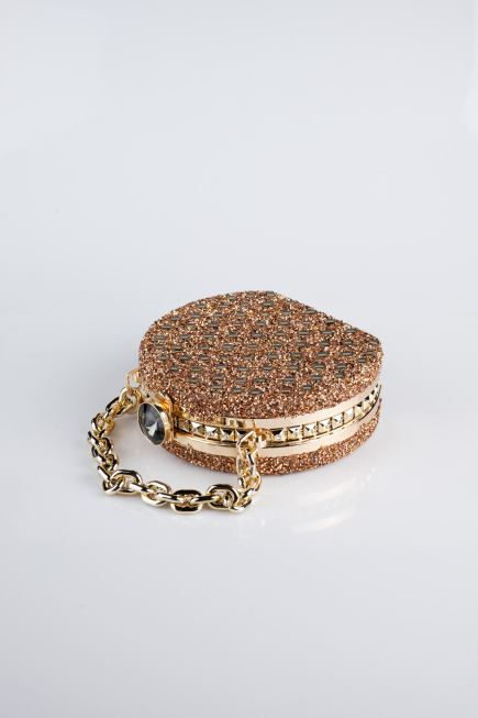 Sac de Soirée Luxe Pierreux Cuivre SH854