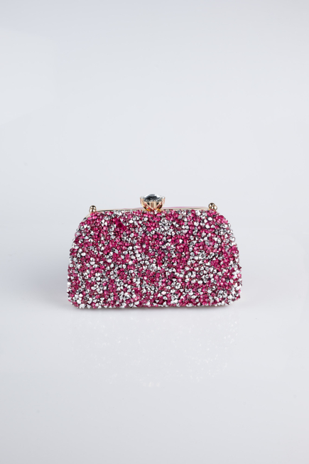 Sac de Soirée Luxe Satin Fushia SH849