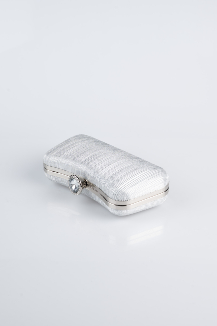 Sac de Soirée Luxe Coupe Au Laser Argent SH855