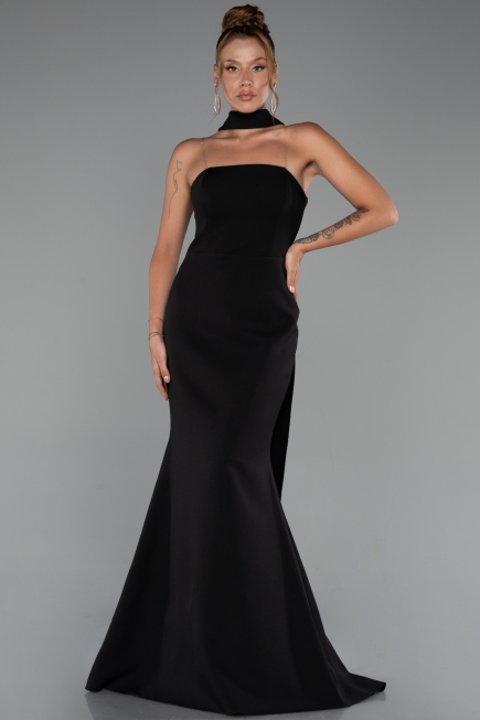 Robe Queue de Poisson Longue Noir ABU5282