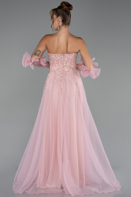 Robe de Soirée Longue Poudre ABU5291