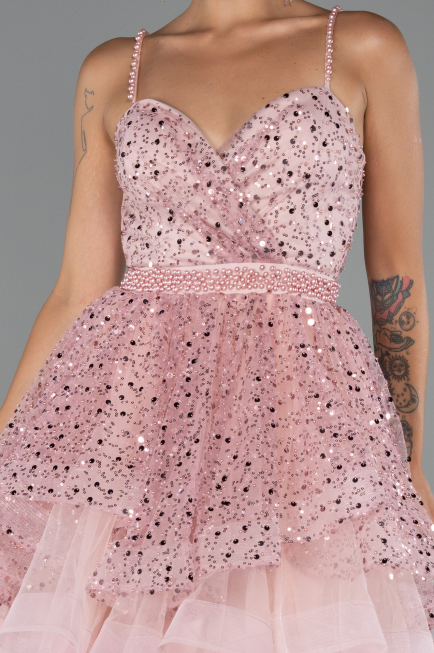 Tenue de Soirée Courte Poudre ABK2435