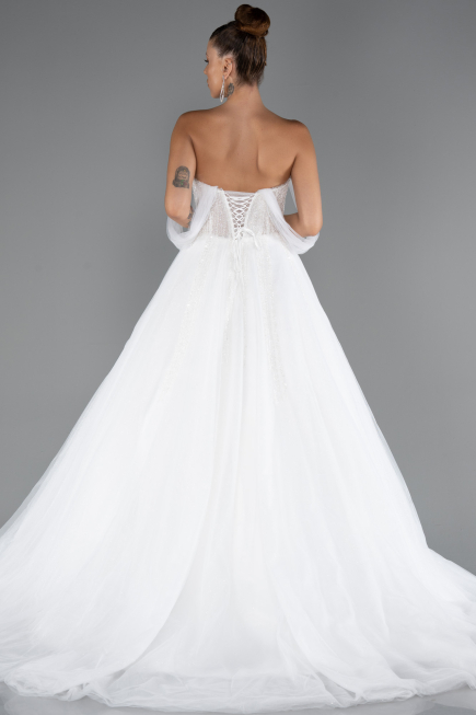 Robes de Mariage Longue Blanc ABG103