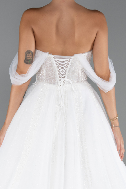 Robes de Mariage Longue Blanc ABG103