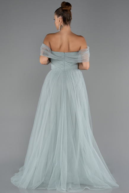 Robe de Soirée Longue Menthe ABU5302