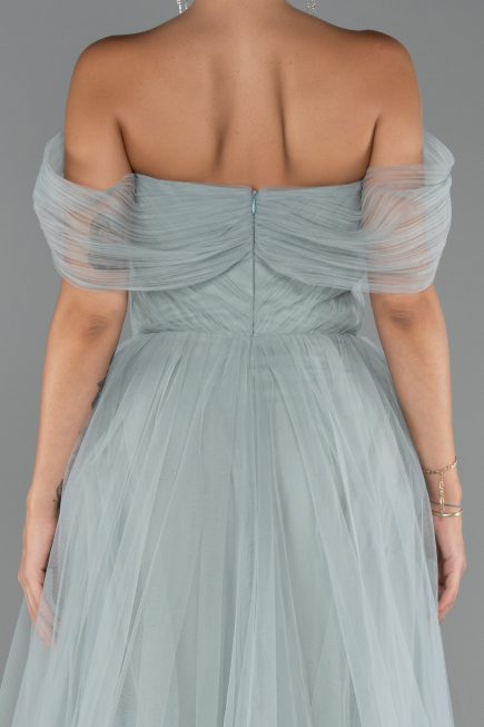 Robe de Soirée Longue Menthe ABU5302