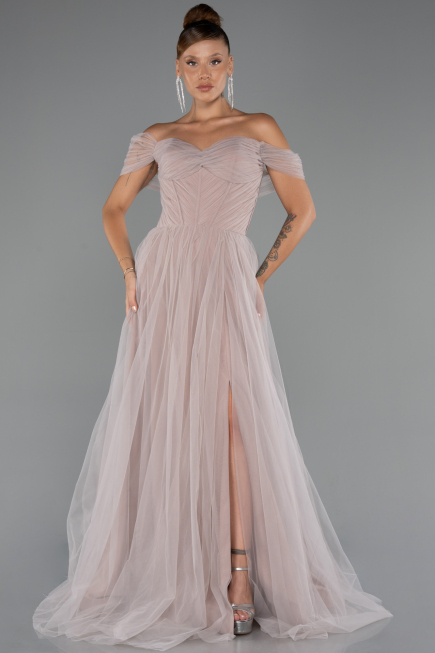 Robe de Soirée Longue Poudre ABU5302