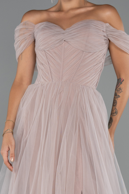 Robe de Soirée Longue Poudre ABU5302