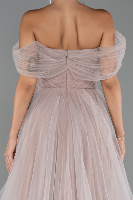 Robe de Soirée Longue Poudre ABU5302
