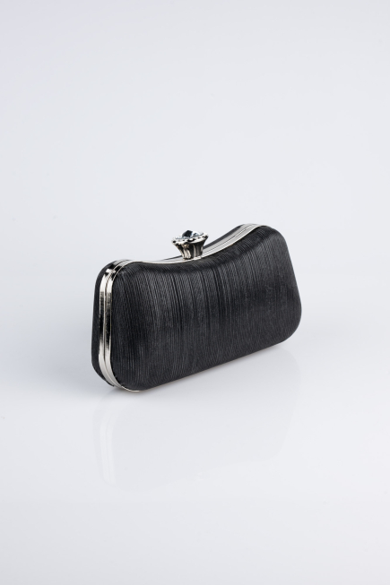 Sac de Soirée Luxe Coupe Au Laser Noir SH855