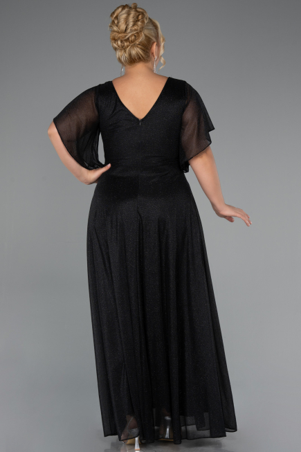 Robe de Soirée Grande Taille Longue Noir ABU5323