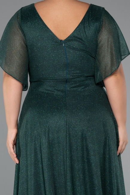 Robe de Soirée Grande Taille Longue Émeraude ABU5323