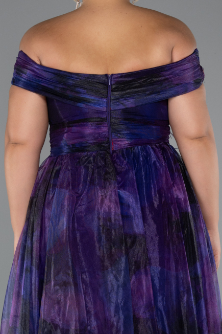 Robe De Soirée Grande Taille Longue Violet ABU5263