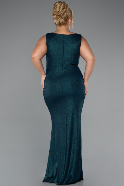 Robe de Soirée Grande Taille Longue Émeraude ABU5231