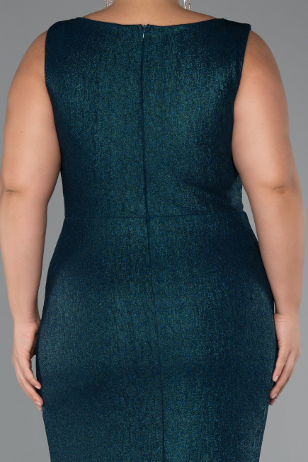 Robe de Soirée Grande Taille Longue Émeraude ABU5231