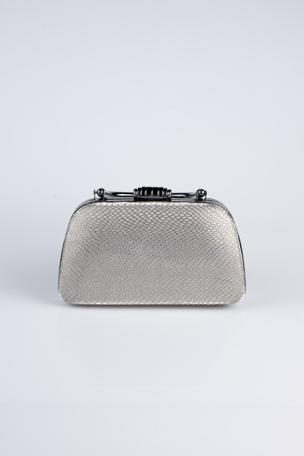 Sac de Soirée Luxe A motifs Platine SH839