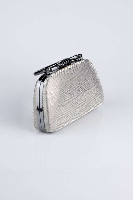 Sac de Soirée Luxe A motifs Platine SH839