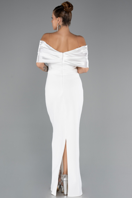 Robe de Soirée Longue Blanc ABU5352