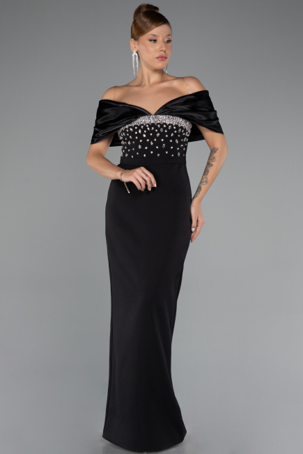 Robe de Soirée Longue Noir ABU5352