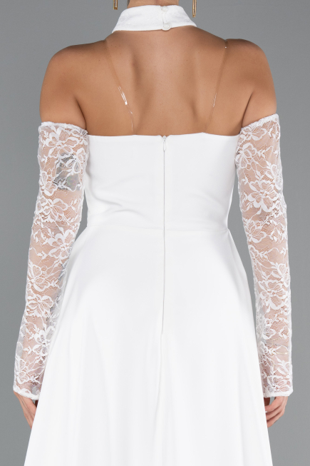 Robe de Soirée Longue Blanc ABU5355