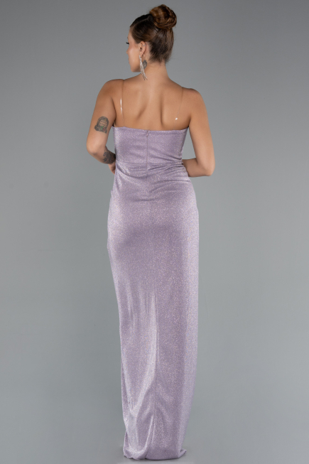 Robe de Soirée Longue Lilas ABU5339