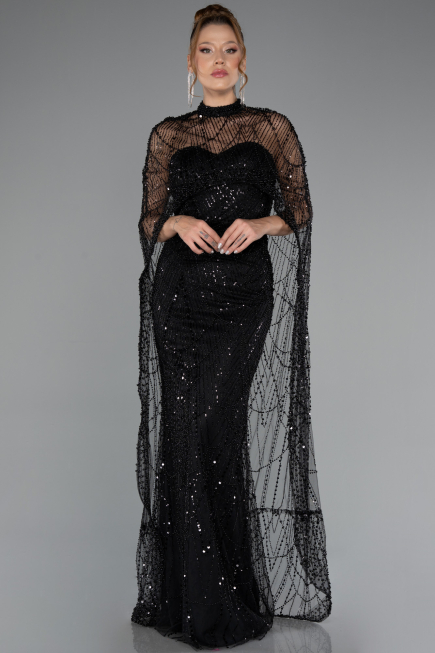 Robe De Soirée Longue Noir ABU4517