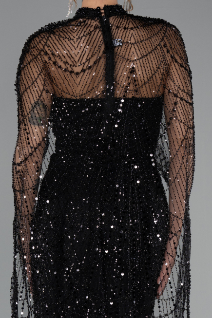 Robe De Soirée Longue Noir ABU4517