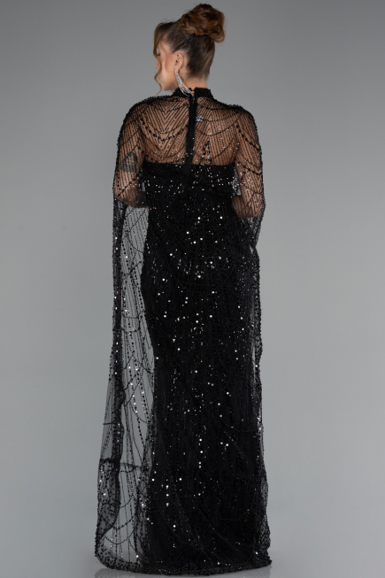 Robe De Soirée Longue Noir ABU4517