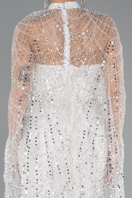 Robe de Soirée Longue Blanc ABU4517
