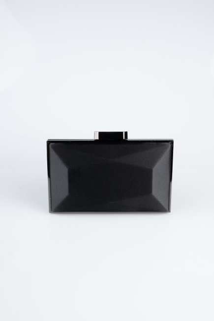 Sac de Soirée Luxe Satin Noir V740