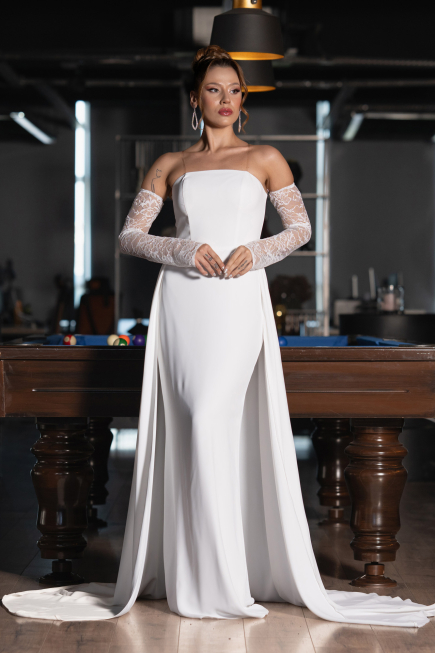 Robe de Soirée Longue Blanc ABU5355