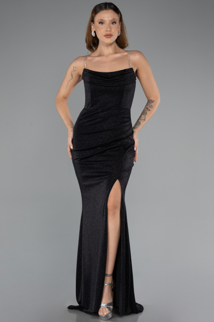 Robe de Soirée Longue Noir ABU5389