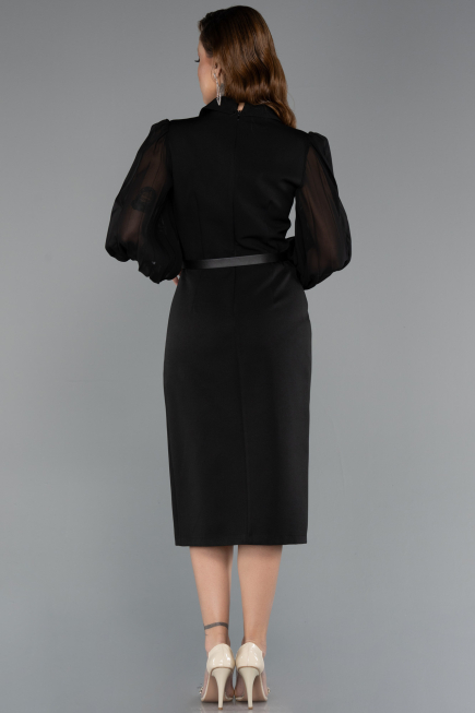 Robe de Cérémonie Midi Noir ABK2462