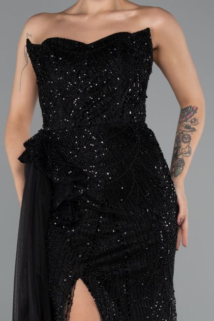 Robe de Soirée Longue Noir ABU5425