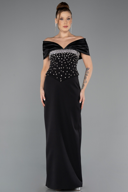 Robe de Soirée Longue Noir ABU5440