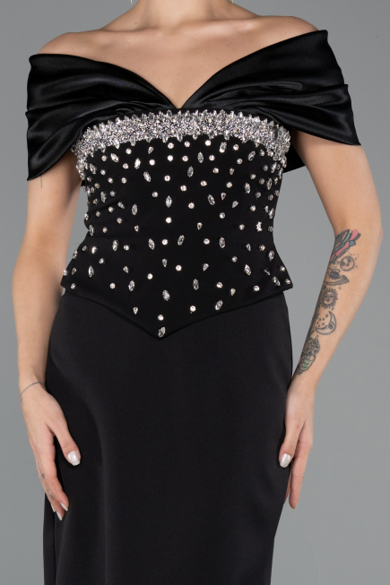 Robe de Soirée Longue Noir ABU5440