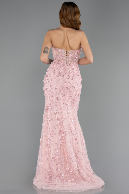 Robe de Fiançailles Design Personnalisé Longue Poudre ABU5458