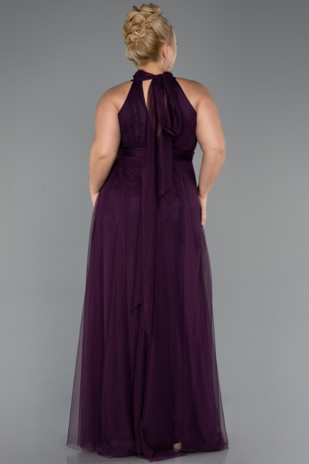 Robe De Soirée Grande Taille Longue Violet ABU3253