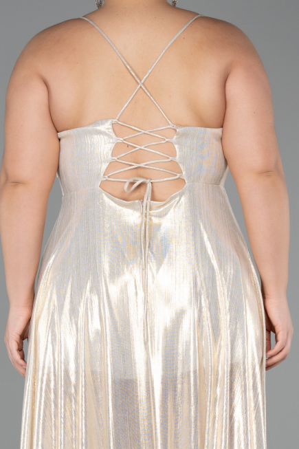 Robe De Graduation Grande Taille Longue Or ABU5357
