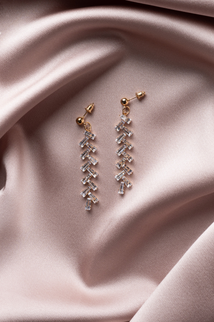 Boucle d'Oreille Or-Rose séchée UK939