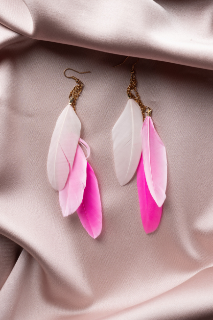 Boucle d'Oreille Rose UK944