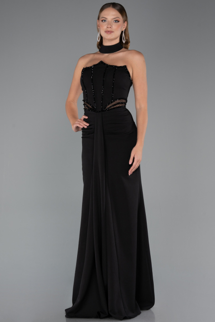 Robe de Soirée Longue Noir ABU5476