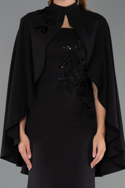Robe Queue de Poisson Longue Noir ABU5485