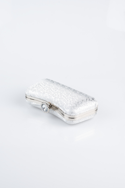 Sac de Soirée Luxe A motifs Argent SH855