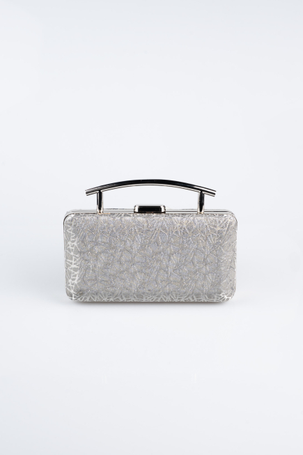Sac de Soirée Luxe A motifs Platine SH857