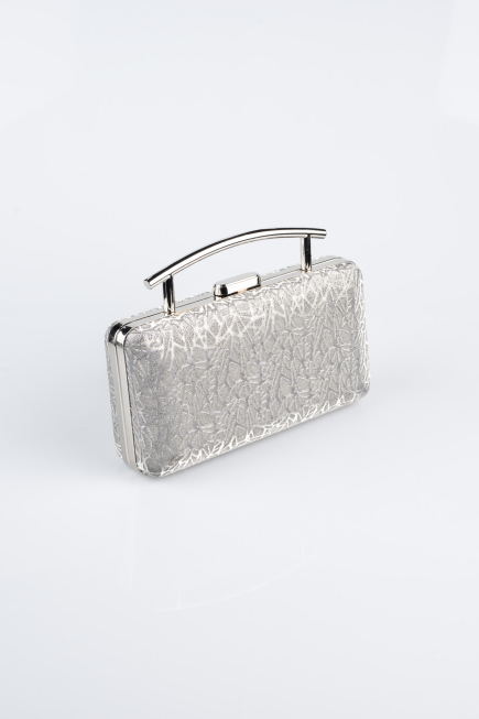 Sac de Soirée Luxe A motifs Platine SH857