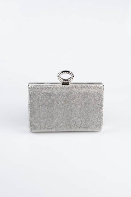 Sac de Soirée Luxe A motifs Platine SH858
