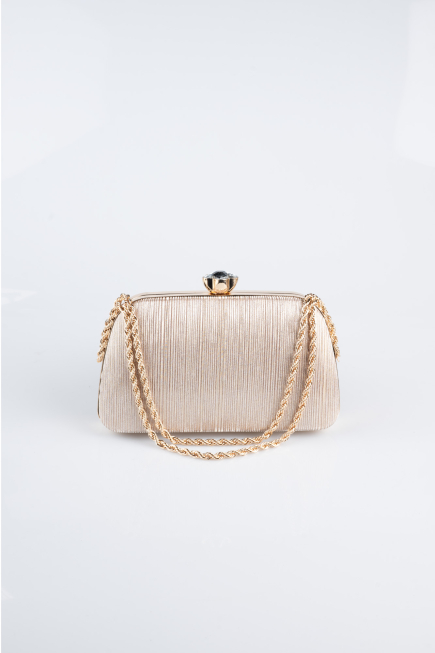 Sac de Soirée Luxe Coupe Au Laser Or SH860
