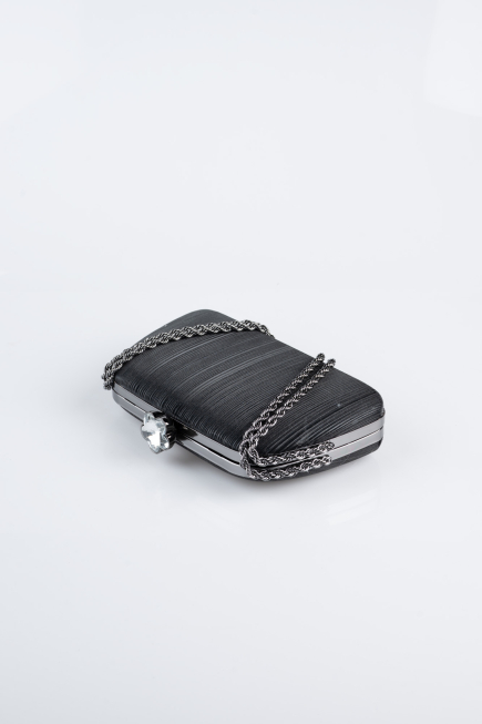 Sac de Soirée Luxe Coupe Au Laser Noir SH860