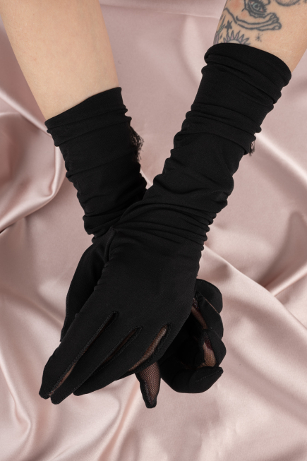 Gants de Mariage Noir SD5300
